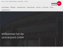 Tablet Screenshot of central-point.ch